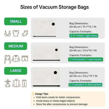 🥳2026 HOT SALE💥50% OFF NOW✨Cordless Travel Vacuum Storage Compression Bag Set