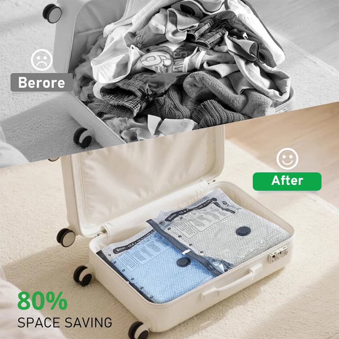 🥳2026 HOT SALE💥50% OFF NOW✨Cordless Travel Vacuum Storage Compression Bag Set