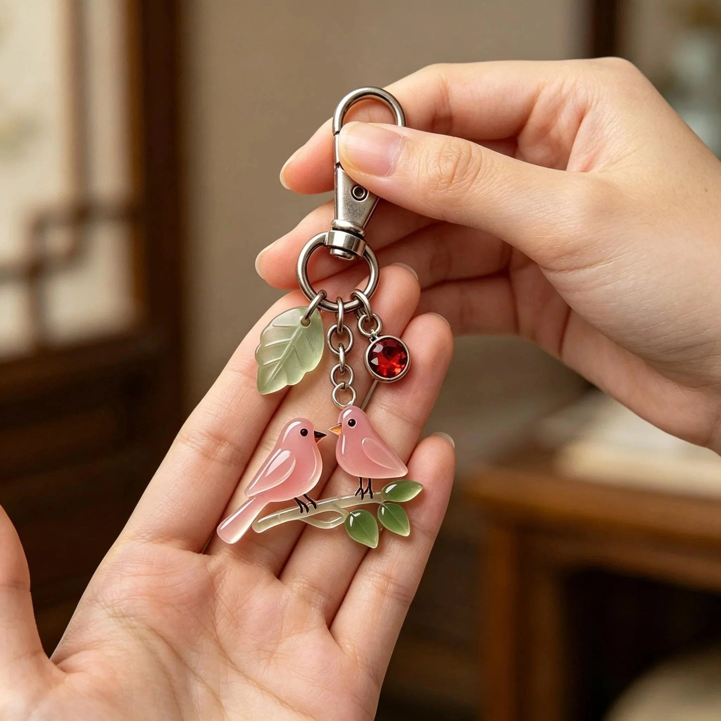 Mother's Day Gift ⏰Hot Sale: Save 50% 🔥❤️A Little Bird for Mom & Daughter Keychain
