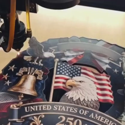 America 250th Anniversary Patriotic Door Sign