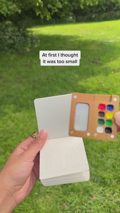 ✨Over 50% OFF Today! 🖌️ Pocket-Sized Watercolor Set for Travel & Journaling