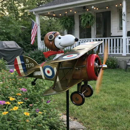🌬️🦅250th USA Pilot Windmill Decor – Vintage Metal Garden Art Ornament