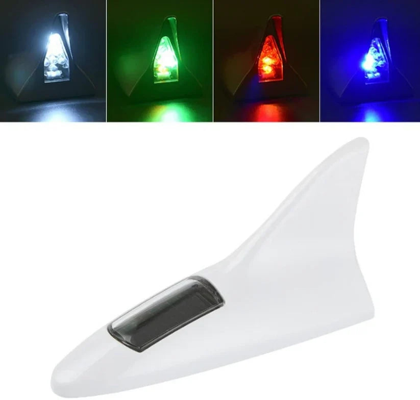 ☀️🦈Solar Shark Fin LED Antenna – Flashing Safety Warning Light for Any Vehicle