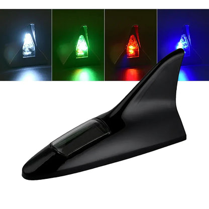 ☀️🦈Solar Shark Fin LED Antenna – Flashing Safety Warning Light for Any Vehicle