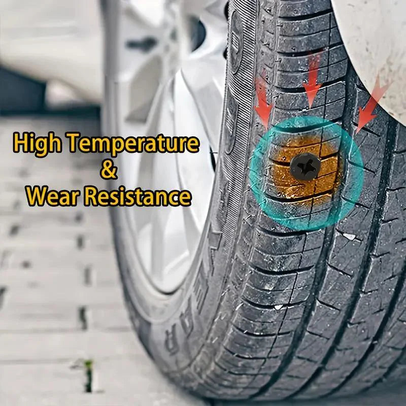 One-second tire repair🚗Vacuum Tire Mending Nail