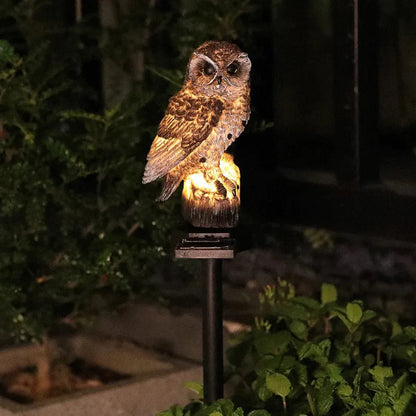 🦉🌙 Solar Owl LED Garden Light – Waterproof Outdoor Accent Lighting