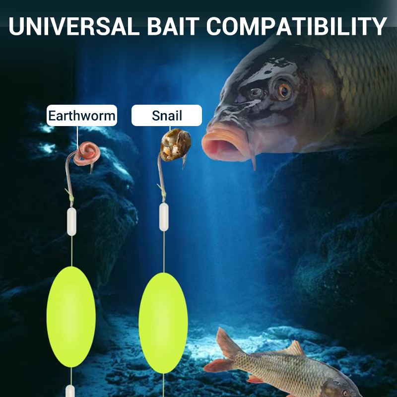 🎣🔥 Upgraded Double-Hook Floating Bottom Rig – Anti-Tangle Design & Higher Hook-Up Success Rate