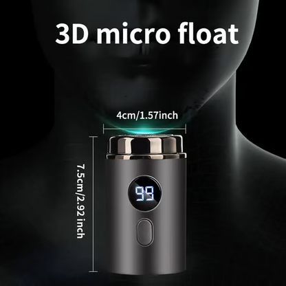 ⏰LAST DAY 55%OFF🔥Smart Mini Electric Shaver – LED Display, Waterproof & Portable