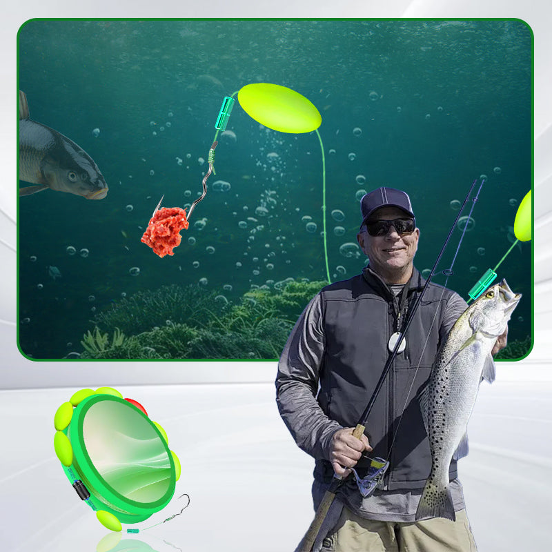 🎣 Ready-to-Fish Hover Rig Kit – Self-Adjusting & Tangle-Free Design