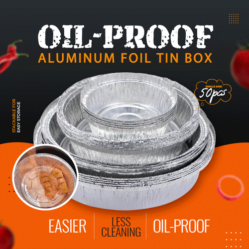 🔥Hot Sale 49% OFF🔥Oil-Proof Aluminum Foil Tin Box