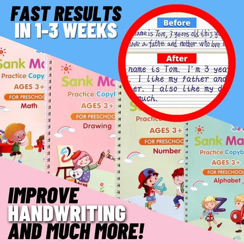 🔥 LIMITED SALE📚 Magic Reusable Writing Workbook — Fun Learning for Kids