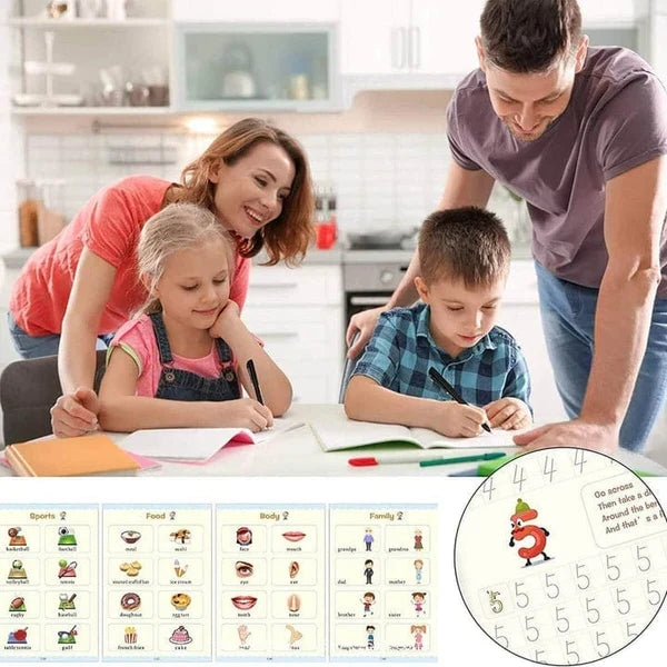 🔥 LIMITED SALE📚 Magic Reusable Writing Workbook — Fun Learning for Kids