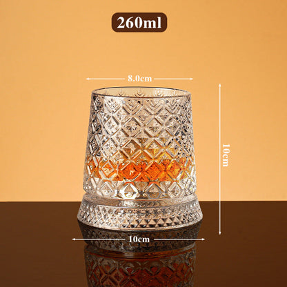 🥛💎New Year Hot Sale 49% OFF✨🔥360° Rotating Whiskey Glass Tumbler