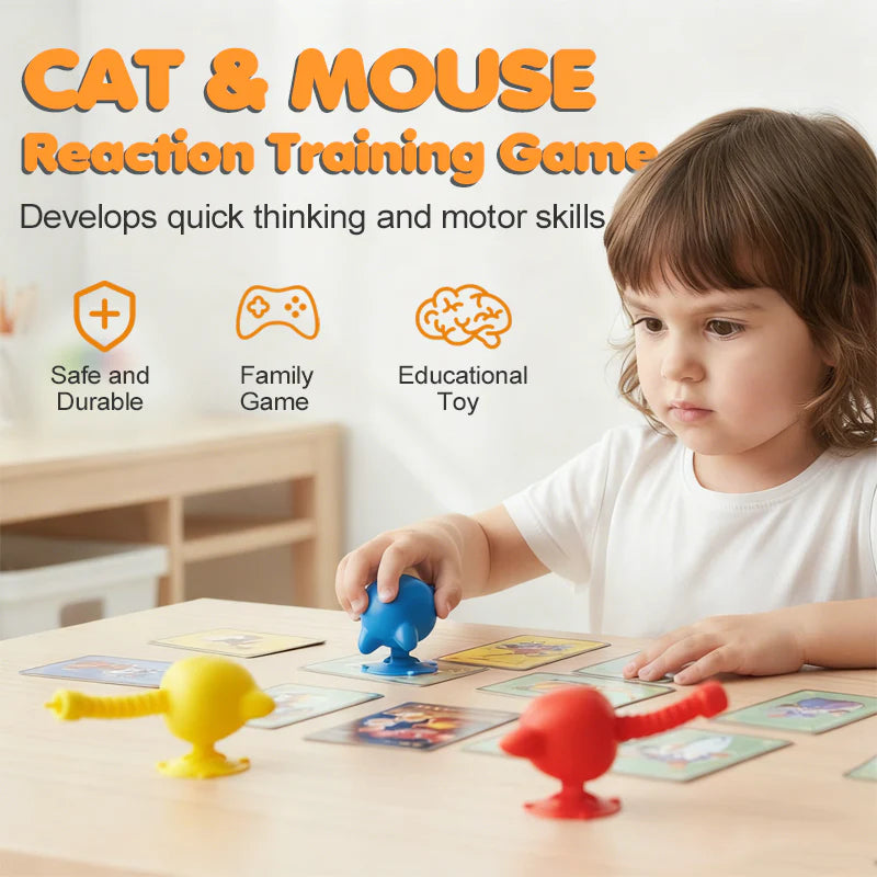 🐱🐭 Cat & Mouse Reaction Training Game – Fast-Paced Family Fun