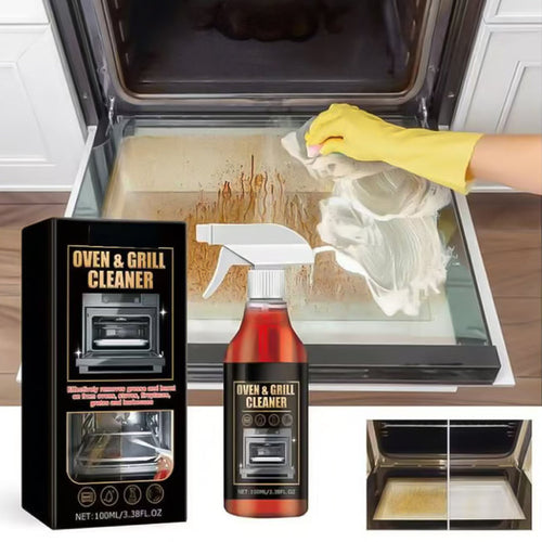 📢📢Buy 2 get 1 free⏰Oven & Grill Cleaner Spray – Dissolves Grease in 5 Minutes