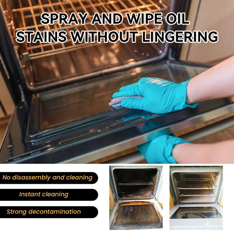 📢📢Buy 2 get 1 free⏰Oven & Grill Cleaner Spray – Dissolves Grease in 5 Minutes