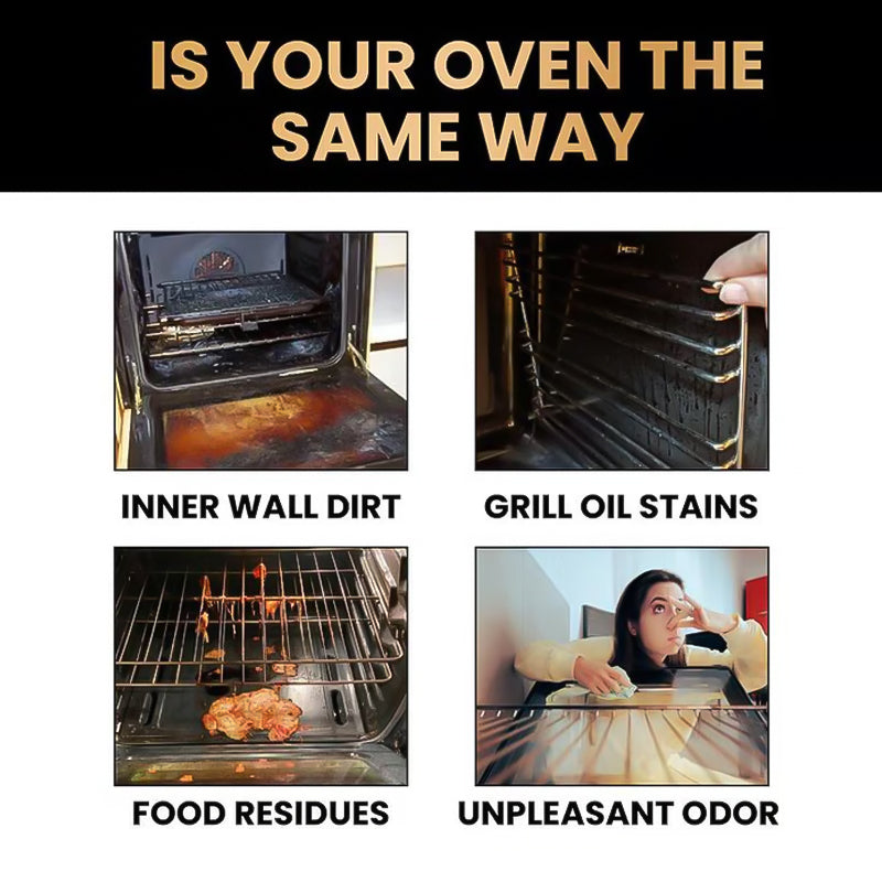 📢📢Buy 2 get 1 free⏰Oven & Grill Cleaner Spray – Dissolves Grease in 5 Minutes