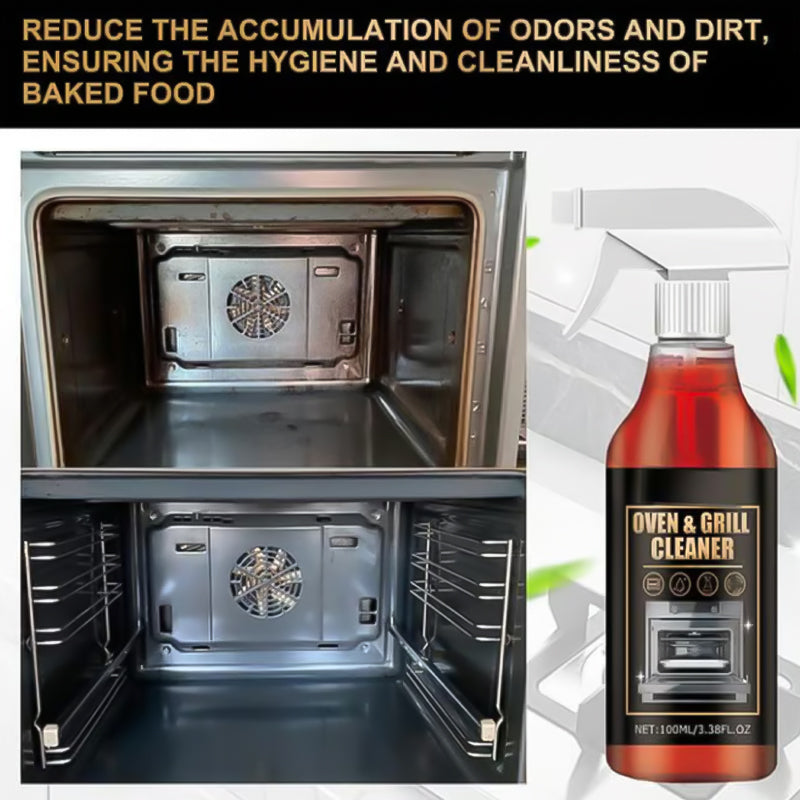 📢📢Buy 2 get 1 free⏰Oven & Grill Cleaner Spray – Dissolves Grease in 5 Minutes
