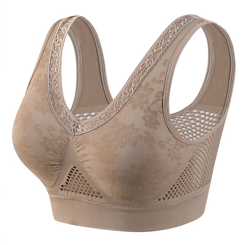💖 High-Support Seamless Wireless Lace Bra – Comfort & Natural Lift ✨