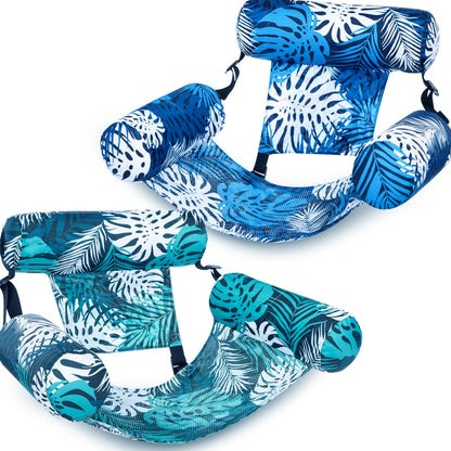 💎 50% ON INFLATABLE POOL FLOATING CHAIR! 💎 Tropical Leaf Design, Ultra-Lightweight & Puncture-Resistant PVC ✨
