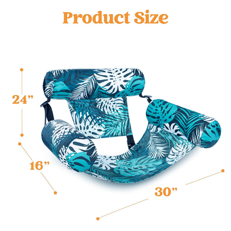 💎 50% ON INFLATABLE POOL FLOATING CHAIR! 💎 Tropical Leaf Design, Ultra-Lightweight & Puncture-Resistant PVC ✨