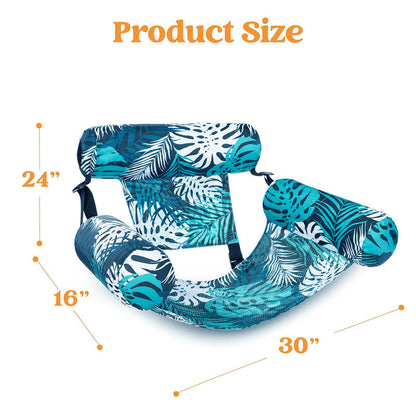 💎 50% ON INFLATABLE POOL FLOATING CHAIR! 💎 Tropical Leaf Design, Ultra-Lightweight & Puncture-Resistant PVC ✨