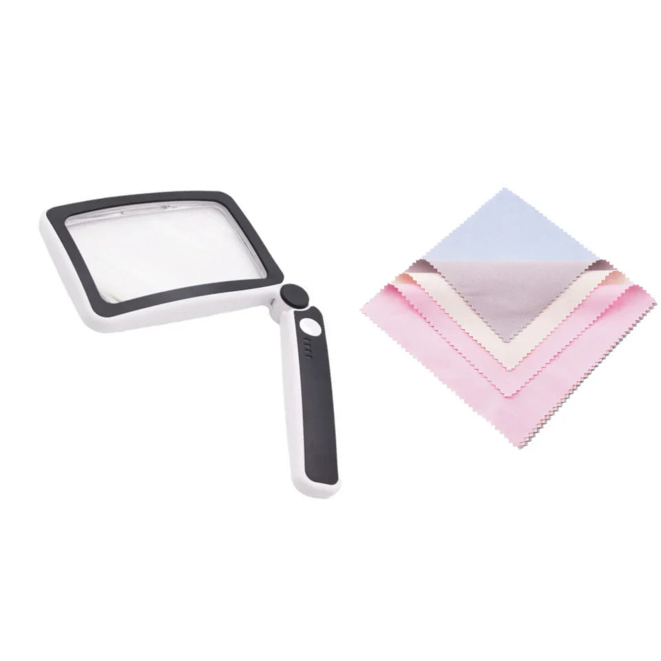 🔥 Hot Sale! Folding Handheld Magnifying Glass with LED Light for Easy Reading🔍