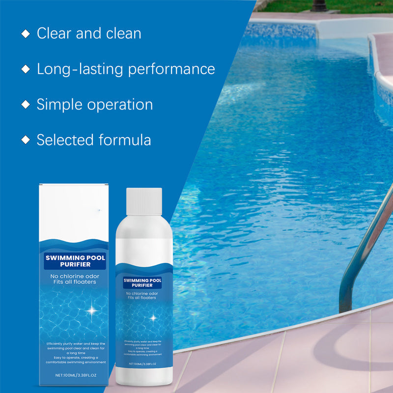 🏊‍♂️Summer Sale 50% off!💧Swimming Pool Purifying Liquid – Crystal Clear Water, Zero Hassle! 💙