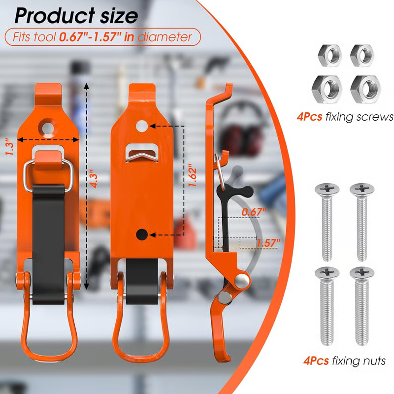 🚙🔧 Heavy-Duty Tool Holder Clamps – Secure Axes, Shovels & Roof Rack Equipment