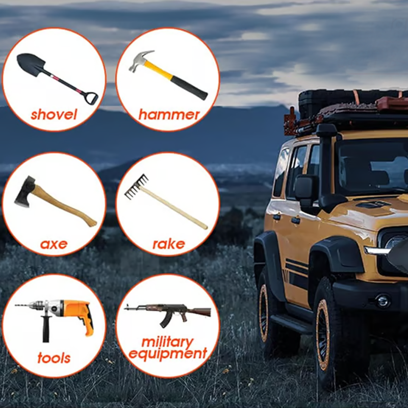 🚙🔧 Heavy-Duty Tool Holder Clamps – Secure Axes, Shovels & Roof Rack Equipment
