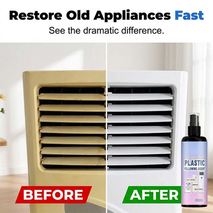 🔥50% OFF NOW🧴 Multi‑Purpose Plastic Yellowing Remover Spray – From Yellowed to Bright White in Seconds! ✨💪 No scrubbing, no replacing – just spray, wait, and restore. 🛠️🟡