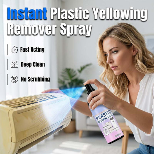 🔥50% OFF NOW🧴 Multi‑Purpose Plastic Yellowing Remover Spray – From Yellowed to Bright White in Seconds! ✨💪 No scrubbing, no replacing – just spray, wait, and restore. 🛠️🟡