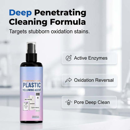 🔥50% OFF NOW🧴 Multi‑Purpose Plastic Yellowing Remover Spray – From Yellowed to Bright White in Seconds! ✨💪 No scrubbing, no replacing – just spray, wait, and restore. 🛠️🟡