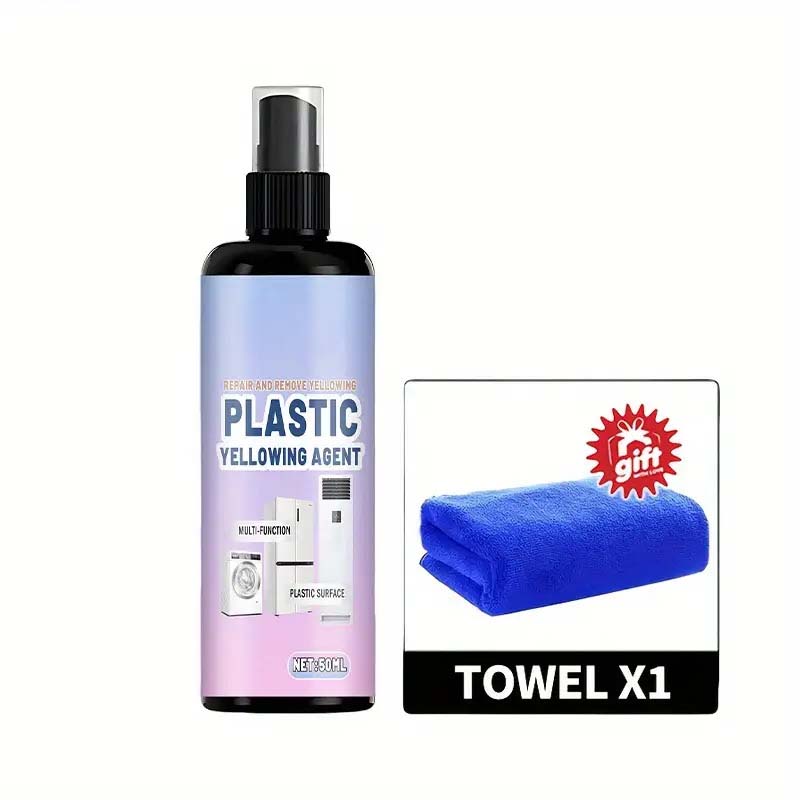 🔥50% OFF NOW🧴 Multi‑Purpose Plastic Yellowing Remover Spray – From Yellowed to Bright White in Seconds! ✨💪 No scrubbing, no replacing – just spray, wait, and restore. 🛠️🟡