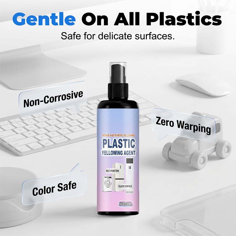 🔥50% OFF NOW🧴 Multi‑Purpose Plastic Yellowing Remover Spray – From Yellowed to Bright White in Seconds! ✨💪 No scrubbing, no replacing – just spray, wait, and restore. 🛠️🟡