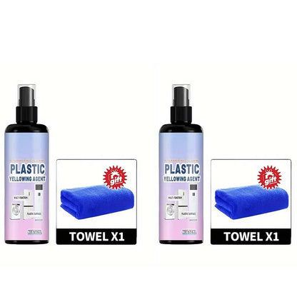 🔥50% OFF NOW🧴 Multi‑Purpose Plastic Yellowing Remover Spray – From Yellowed to Bright White in Seconds! ✨💪 No scrubbing, no replacing – just spray, wait, and restore. 🛠️🟡