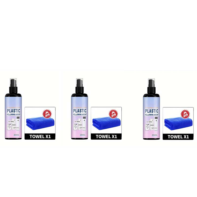 🔥50% OFF NOW🧴 Multi‑Purpose Plastic Yellowing Remover Spray – From Yellowed to Bright White in Seconds! ✨💪 No scrubbing, no replacing – just spray, wait, and restore. 🛠️🟡