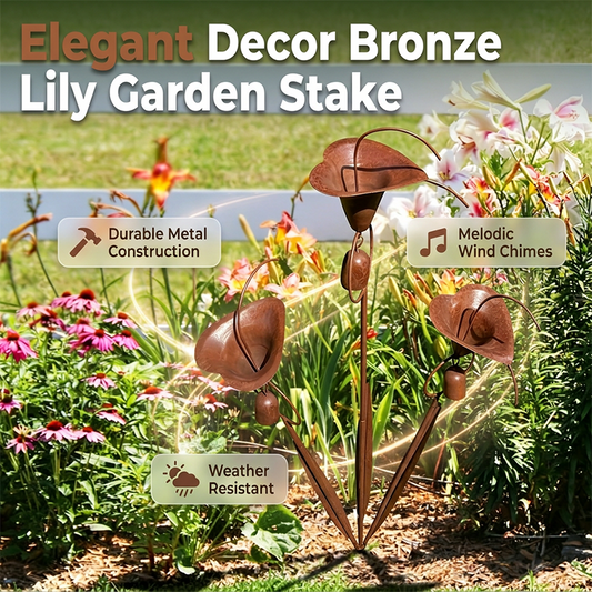 ⏳Limited-time 50% off⏰Calla Lily Garden Stake with Bell Chimes🌷🐦