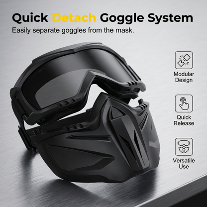 🔥Buy 2 Get 1 Free🔥Detachable Full Face Goggle Mask