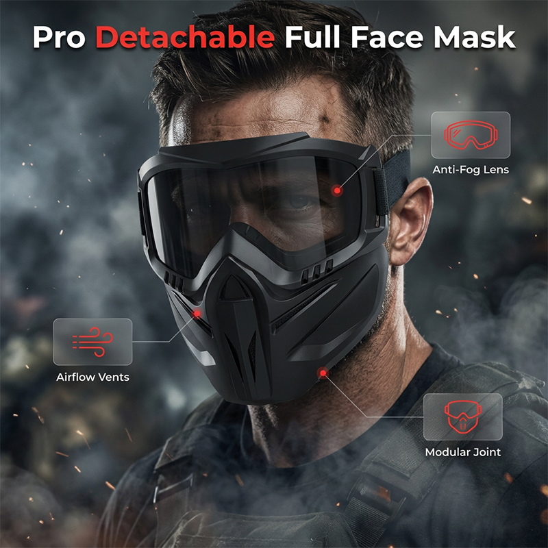 🔥Buy 2 Get 1 Free🔥Detachable Full Face Goggle Mask