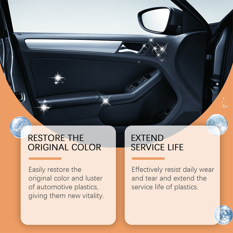 ⏳ Flash Sale 49% OFF | Auto Plastic Restorer Kit 🚗 Bring Faded Car Trim Back to Life