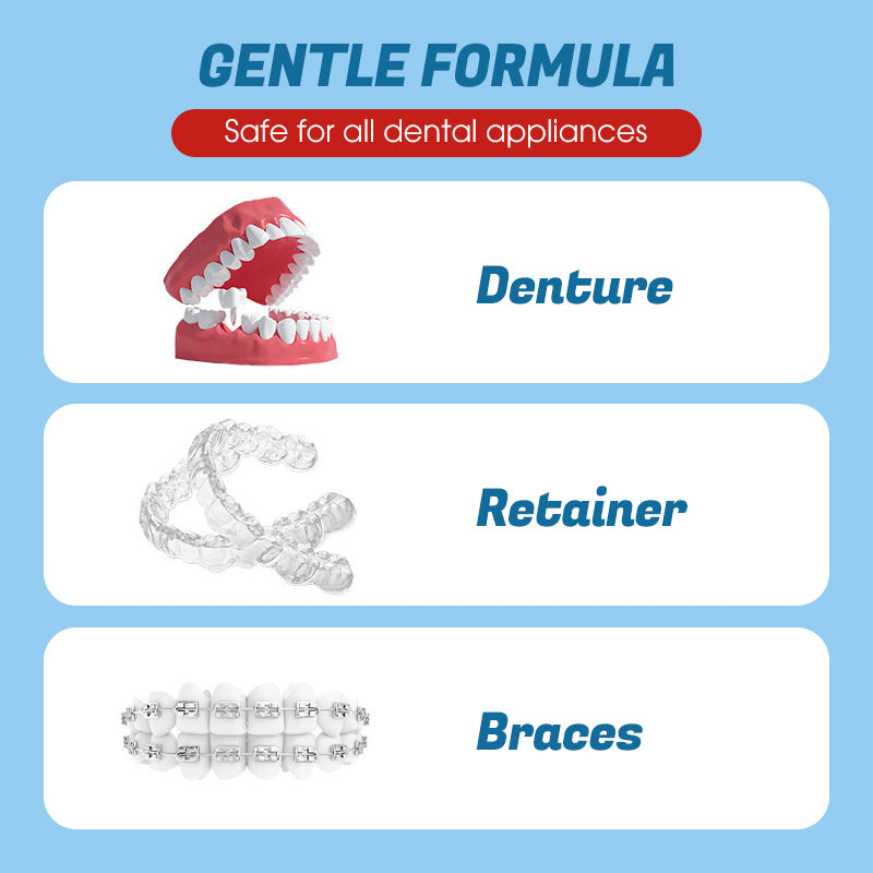 10PCS Retainer Cleaner Tablets for Odor & Stain Removal