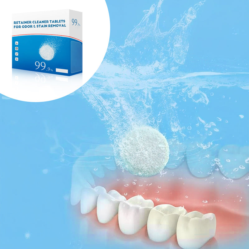 10PCS Retainer Cleaner Tablets for Odor & Stain Removal