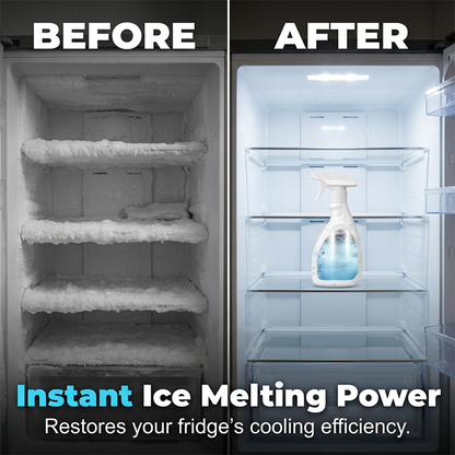 🔥❄️Extra-Large Capacity Refrigerator De-Icing Spray – One Bottle Works Like Three