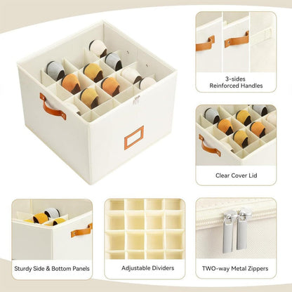 👟 50% OFF NOW!📦 Space Saving Foldable Shoe Organizer – Large Capacity & Clear Top – Dustproof Storage Box for Sneakers ✨