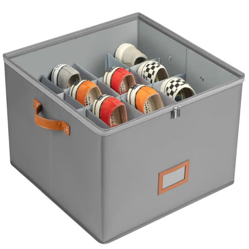 👟 50% OFF NOW!📦 Space Saving Foldable Shoe Organizer – Large Capacity & Clear Top – Dustproof Storage Box for Sneakers ✨
