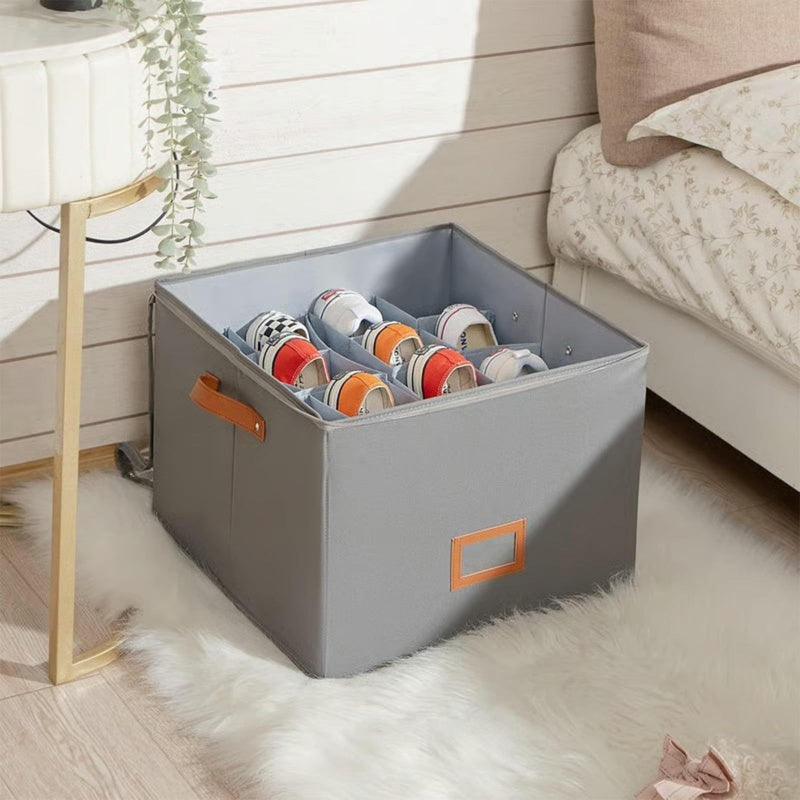 👟 50% OFF NOW!📦 Space Saving Foldable Shoe Organizer – Large Capacity & Clear Top – Dustproof Storage Box for Sneakers ✨
