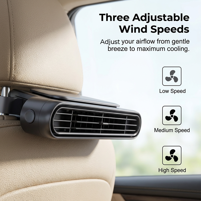 🔥LAST DAY SALE 59% OFF🏆Mytrendyes™ Car Seat Fan 🌬️