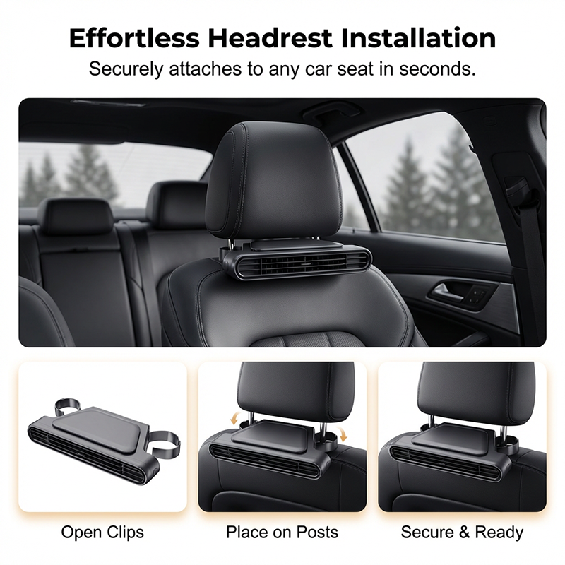 🔥LAST DAY SALE 59% OFF🏆Mytrendyes™ Car Seat Fan 🌬️