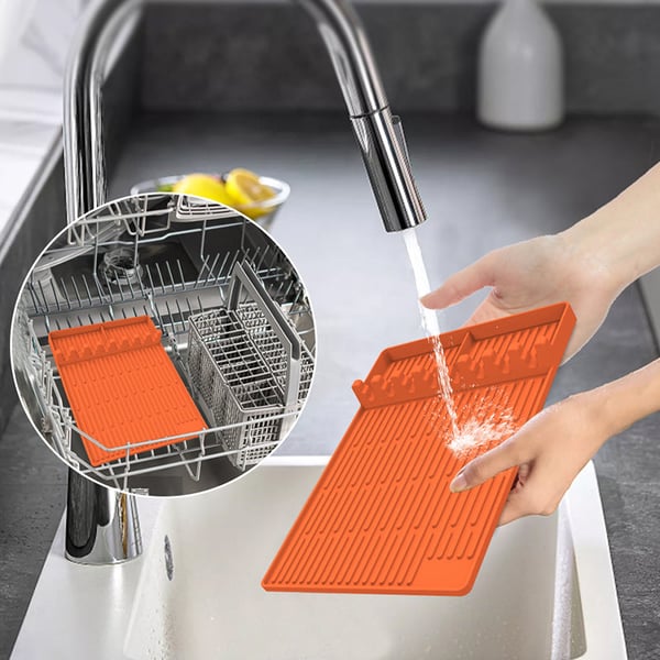 50% Off! 🍖Silicone Grill Side Shelf Mat – Heat Resistant BBQ Tool Organizerder voor Keuken & Barbecue